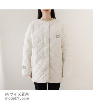 Mother garden しろたん キルティングジャケット ユニセックス 白～オフホワイト