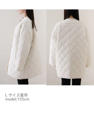 Mother garden しろたん キルティングジャケット ユニセックス 白～オフホワイト