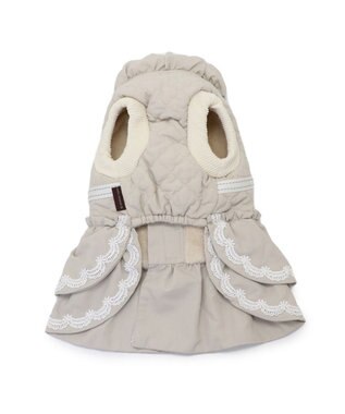 PET PARADISE ペットパラダイス ふりふり アウターハーネス 小型犬 ベージュ