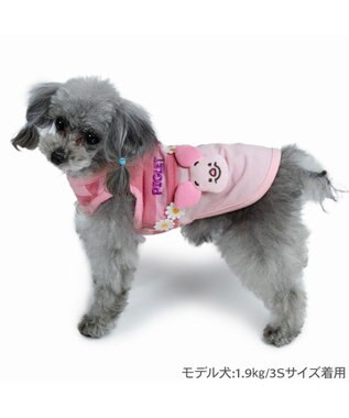 PET PARADISE ディズニー ピグレット タンクトップ 《お花ストラップ》 小型犬 ピンク