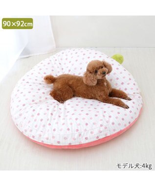 PET PARADISE ネット店限定 ペットパラダイス 苺 クッション 《パステルピンク》 L 小型犬 パステルピンク