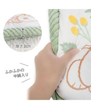 PET PARADISE スヌーピー マット Ｓ 《のほほん柄》　 ホワイト×グリーン