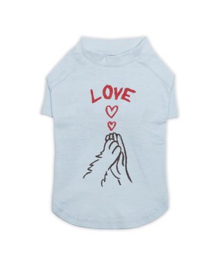 PET PARADISE ペットパラダイス Mai Kuraki　LOVE  ペットTシャツ 《ブルー》 中型犬 ブルー