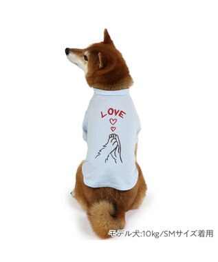 PET PARADISE ペットパラダイス Mai Kuraki　LOVE  ペットTシャツ 《ブルー》 中型犬 ブルー