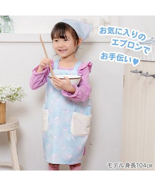 Mother garden マザーガーデン バッククロスエプロン 三角巾付き 100～120cm 《ふわねこ柄》 ふわねこ柄