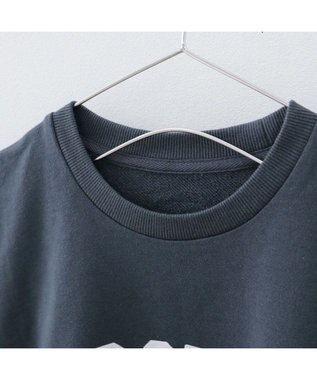 Mother garden しろたん フロッキープリント トレーナー ユニセックス ブラック