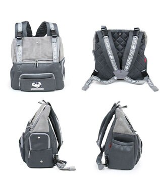 PET PARADISE スヌーピー ジョークール 優しい 抱っこハグリュック キャリー Ｌ 小型犬 チャコールグレー