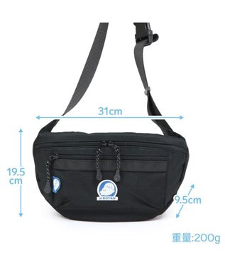 Mother garden しろたん ボディバッグ 黒色 ワンショルダー ウエストバッグ 黒