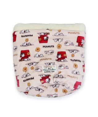 PET PARADISE スヌーピー 寝袋 筒型《うたたね柄》S  超小型犬 ベージュ