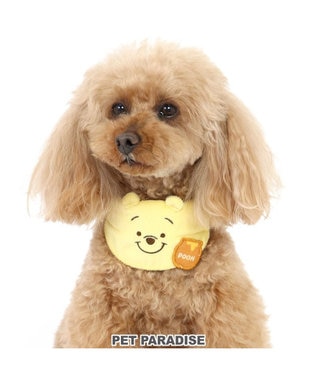 PET PARADISE ディズニー くまのプーさん 首輪 【SS】 にこにこ 黄