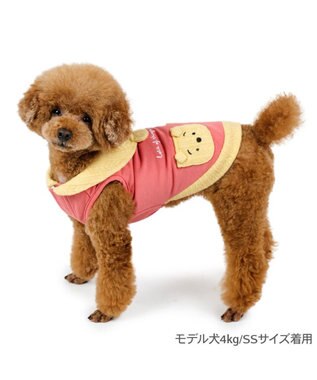PET PARADISE ディズニー くまのプーさん ふんわりタンクトップ 小型犬 イエロー×レッド