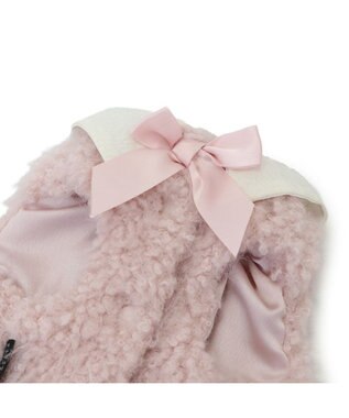 PET PARADISE cherircouture メニーリボンファーベスト 《ピンク》 小型犬 ピンク