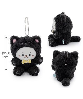 Mother garden しろたん 猫キーホルダー 《黒ねこ》 単品 黒ねこ