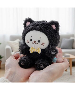 Mother garden しろたん 猫キーホルダー 《黒ねこ》 単品 黒ねこ