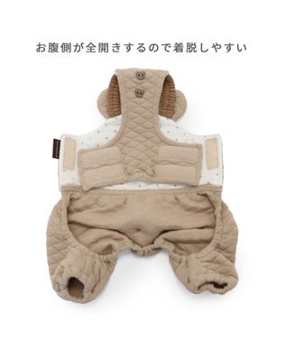 PET PARADISE ペットパラダイス くまちゃん キルト オーバーオール 小型犬 くまちゃん