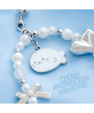 Mother garden しろたん ビーズストラップ 《シルバー》 単品 シルバー