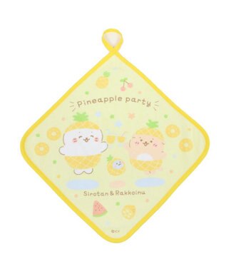 Mother garden しろたん タオル2枚セット ミニタオル ループタオルセット ≪パイナップルパーティー柄≫ -