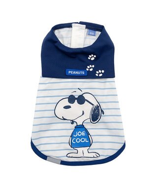 PET PARADISE スヌーピー ジョークール クール タンクトップ 中型犬 大型犬 ホワイト×ブルー