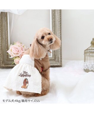 PET PARADISE ディズニー わんわん物語 レディ ワンピース 《ぷくっと花柄》 小型犬 ぷくっと花柄