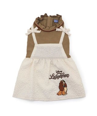 PET PARADISE ディズニー わんわん物語 レディ ワンピース 《ぷくっと花柄》 小型犬 ぷくっと花柄