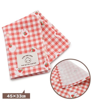 Mother garden マザーガーデン MOLANG モラン ランチマット いちご柄 45×33cm ナフキン チェック