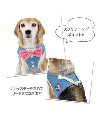 PET PARADISE スヌーピー バースデー ベストハーネス SM ブルー