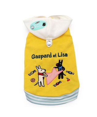 PET PARADISE リサとガスパール スイーツパーカー 小型犬 イエロー