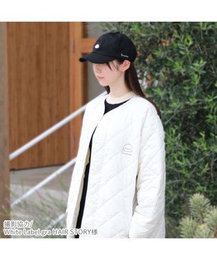 Mother garden しろたん 刺繍キャップ 《黒》 フリーサイズ 黒