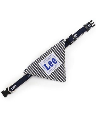 PET PARADISE Ｌｅｅ ヒッコリー 両面バンダナ付き 首輪【Ｓ】 紺（ネイビー・インディゴ）