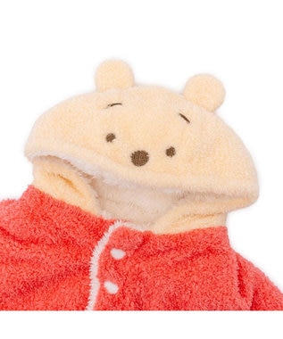 PET PARADISE ディズニー くまのプーさん 着る毛布 小型犬 イエロー×レッド