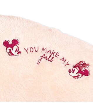 PET PARADISE ディズニー ミッキーマウス 遠赤外線 つぼ型 ボア カドラー ピンクベージュ