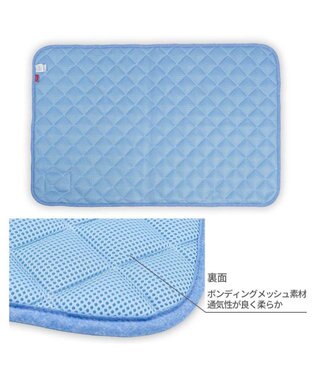 PET PARADISE スヌーピー クール マット 《サマーバケーション柄》 Ｍ ホワイト×ブルー