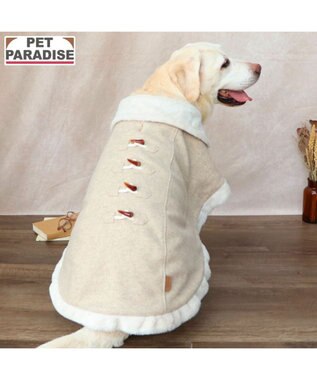 PET PARADISE ペットパラダイス ノーブル ダッフル ポンチョ 《ベージュ》 中型犬 大型犬