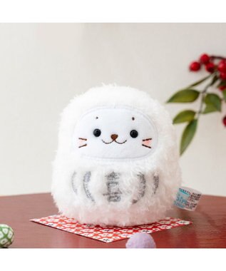 Mother garden しろたん だるまマスコット 《白》  単品 8cm 白