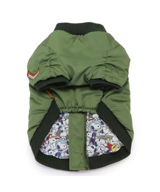 PET PARADISE スヌーピー 遠赤外線 ジャンパー 《フライングエース》 小型犬 カーキ