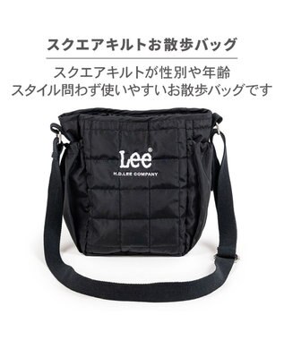 PET PARADISE Lee スクエアキルティング お散歩 バッグ ブラック