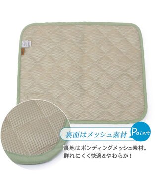PET PARADISE 犬 クール マット 冷感 スヌーピー 柔らか サーフ 柄クールマット (48×40cm)  四角 接触冷感 カーキ