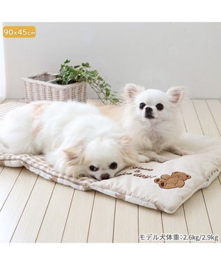 PET PARADISE ペットパラダイス クールロールマット 《くまちゃん 水玉柄》 小型犬 くまちゃん 水玉柄