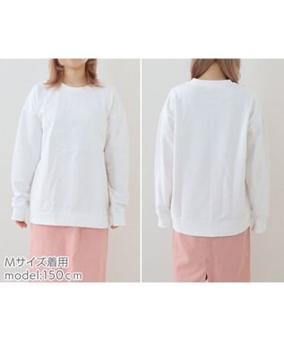 Mother garden しろたん＆らっこいぬ 白刺繍トレーナー《オフホワイト》 S / M / L / XL -