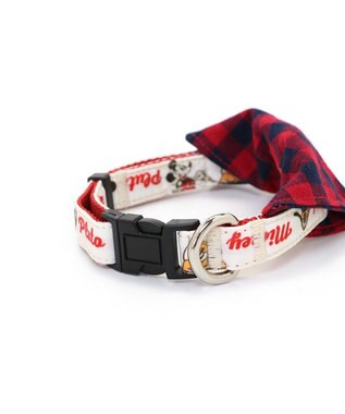 PET PARADISE ディズニー ミッキーマウス プルート  散歩柄首輪【３Ｓ】 小型犬 赤