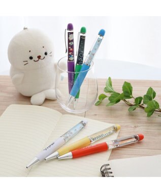 Mother garden しろたん うごく アート ボールペン 《風船/らむね/さらわれ/かるがも/妖怪/コマンド》 単品  白ボディ 風船