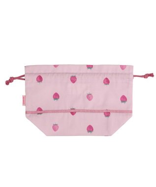 Mother garden マザーガーデン 野いちご ランチ巾着 《レトロストロベリー柄》 レトロストロベリー柄