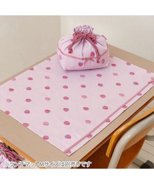 Mother garden マザーガーデン 野いちご ランチ巾着 《レトロストロベリー柄》 レトロストロベリー柄