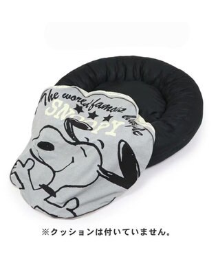 PET PARADISE スヌーピー 替えカバー 《ハッピーダンス柄》 (60cmの丸型クッションに対応） 替えカバー