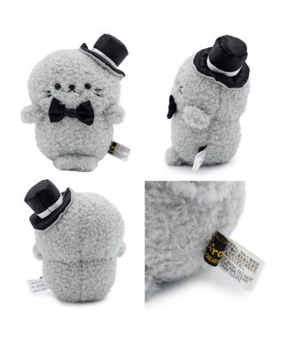 Mother garden しろたん モノクロ ぽてぽて マスコット 《しろたん》 単品 しろたん