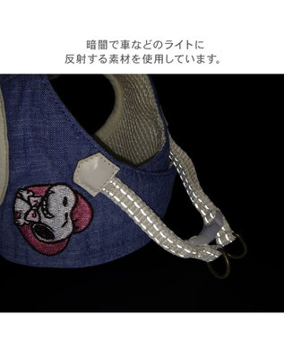 PET PARADISE スヌーピー バースデー ベストハーネス SM ブルー