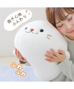 しろたん 桜 ふんわり ぬいぐるみ＆抱き枕セット しろたん 抱き枕 《桜 ふんわり》 55cm / Mother garden