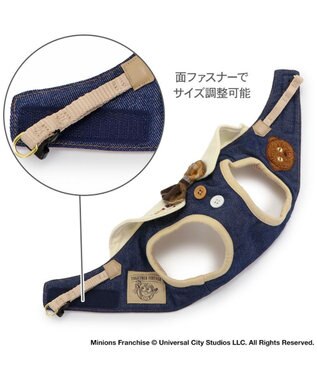 PET PARADISE ミニオン ティム ベストハーネス デニム ３Ｓ 小型犬 デニム