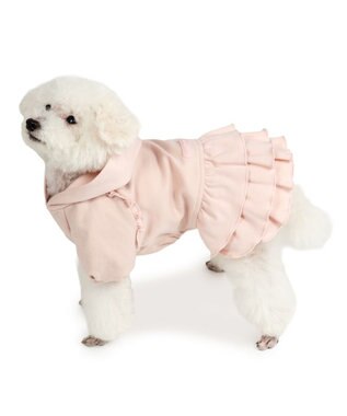 PET PARADISE ペットパラダイス フリルフーディー 《桃》 小型犬 ピンク