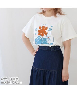 Mother garden しろたん 復刻 Tシャツ 半袖 《かき氷》 ユニセックス 男女兼用  販売店舗限定品 白～オフホワイト